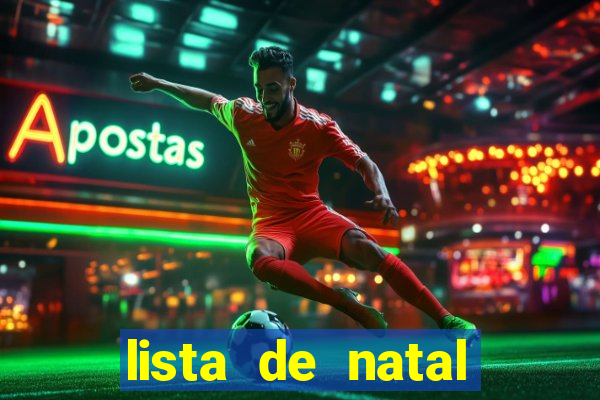 lista de natal para imprimir